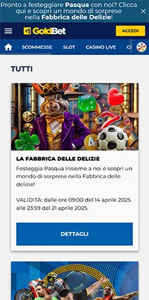 goldbet altre offerte bonus